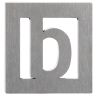Huisletter inox