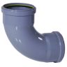 Bocht pvc grijs 90 2 mof dia