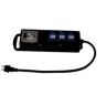 Blok rubber 16A 2x230V met kWh-teller