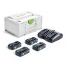 Starterset SYS 18V 4x4.0Ah, Met duolader TCL 6 DUO