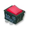 Schakelaar DPST 16A 250V rood C1553ATNAE