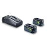 Starterset Festool 18V 2x5.0Ah HP, Met lader TCL 6