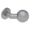 Deurknop/bol TL0408 vast rond rozet, geborsteld inox