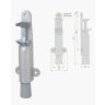 Pedaalstop staal silv. 1026-02