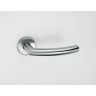 Deurkruk gelast boog inox ronde rozet + veer