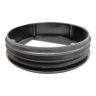 Dop insteek rond zwart pvc