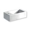 Wastafel RECTO rond  Wit 24.5x50x12