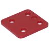 Drukplaat ny zonder sleuf 5mm rood /48