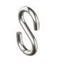S-haak Symmetrisch inox A4