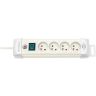 Contactdoos 4 1.8m H04VV-F 3G1.5 wit
