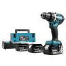 Accu schroef-/boormachine 18V DDF484RT3J, Incl 3x 5.0Ah 18V accu en lader