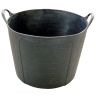 Kuip rond Multi-Flex rubber zwart 40L