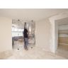 Stofwand 4x5m met rits in draagtas