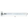 Heng Recht regelbaar geel vz L=463mm