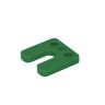 Drukplaat ny met sleuf 10mm groen /48