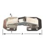 Veerscharnier vz zwaar 105x45mm