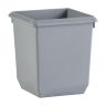 Vuilbak pvc grijs 30x30xH36 vierkant 27L