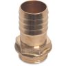 Slangtule messing buitendraad 4/4 x 25mm