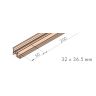 Onderrail alu VF-MF 27x36.5 6.0m