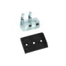 Clips plint vz + tegenplaat zwart