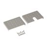 Eindkappen set TS 99 FL Zilver