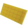 Kunststofspaan 260x120x30mm geel cut-out