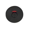 Wc-rozet dia 53x6.4mm knop l=47mm