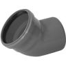 Bocht pvc grijs 45 1 mof dia