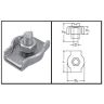 Kabelklem simplex inox