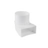 Overgangstuk pvc plat/rond