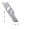 Hoekprofiel alu antislip diamant 30x50mm, 1m