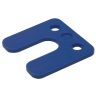 Drukplaat ny met sleuf 4mm blauw /48