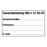 Tekst camerabewaking NL klever 165x90