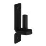 Plaatduim DI-Haak zwart D16 115x45mm