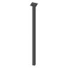 Poot vierkant 25x25x700 zwart-mat