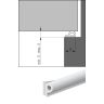 Tochtstrip p-mod. 8x5mm 7.5m epdm