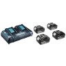 Starterset LXT 18V 4x5.0Ah, Met duolader DC18RD