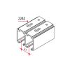 Looprail 2242/A dubbel alu F1