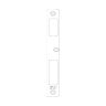 Hoeksluitplaat ABEA321 afgerond inox 170x20x8x2mm