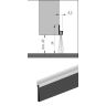 Tochtprofiel borstel 59x8.5mm
