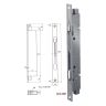 Overleggrendel hebel inox 30mm 2 punt