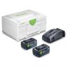 Starterset Festool SYS 18V 2x8.0Ah TBX, Met lader SCA 16