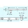 Pivot recht blank 80x9x3,5mm dia 5mm