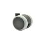 Meubelwieltje pvc Zwart dia 50mm 50kg, 4 stuks