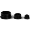 Dop insteek rond zwart pvc