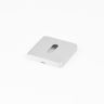Rozet BB inox vierkant 8mm inox