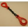 Sjorketting met 2x gaffelveiligheidshaak