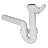 Buissifon pvc wit -1 bak- 6/4F x D40