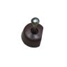 Bankdrager PVC bruin + nagel halfrond 15mm, 1000st