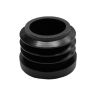 Dop insteek rond zwart pvc
